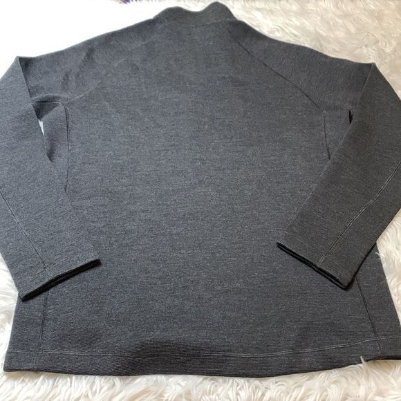 50% off! ORVIS full zip mock neck wool blend sweater cardigan zippered pockets M - Picture 10 of 13